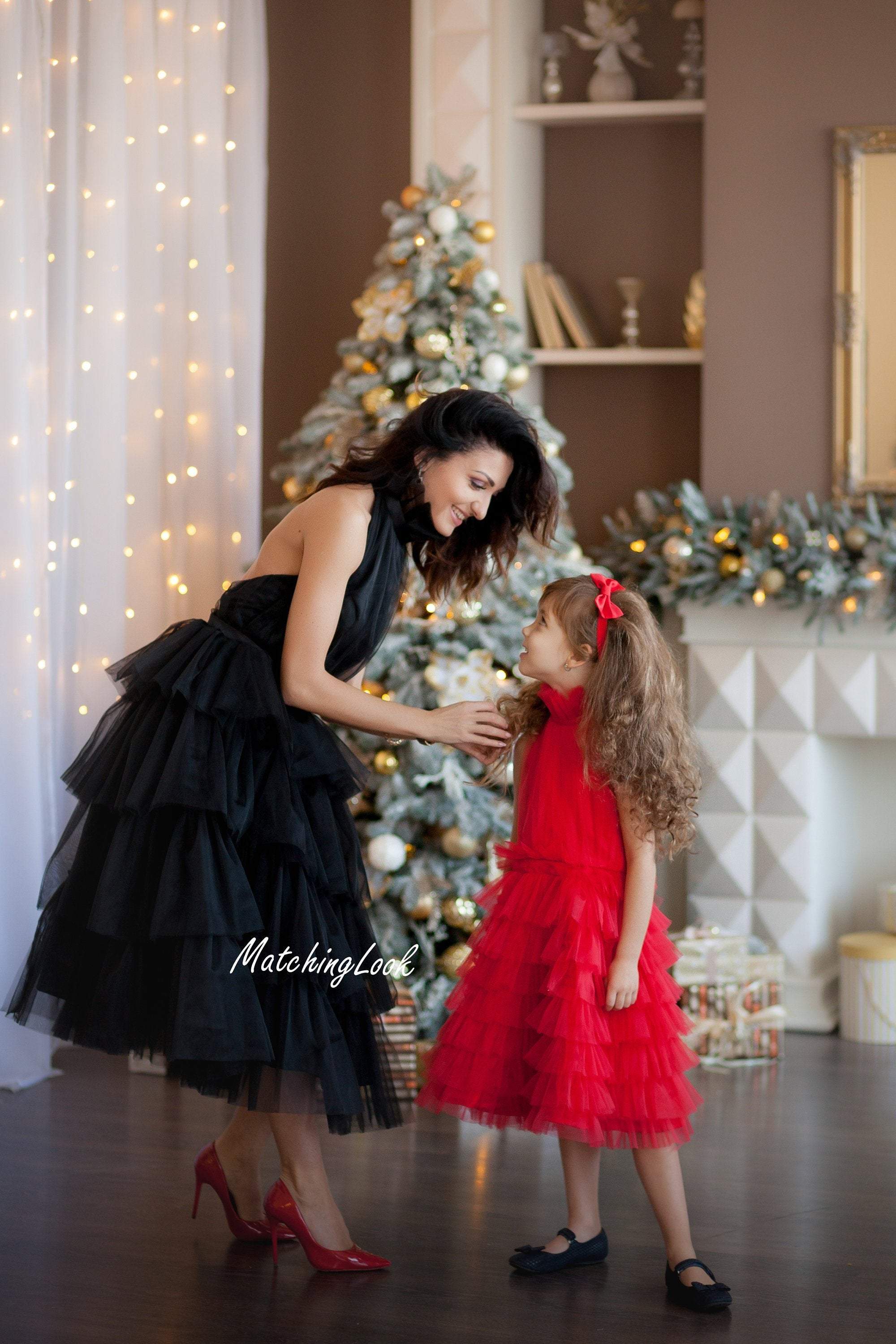 christmas dress mom and daughter